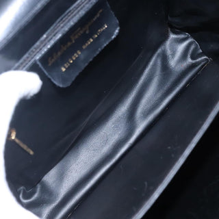 Salvatore Ferragamo Gancini Convertible Top Handle Bag Leather