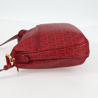 Fendi Front Pocket Messenger Bag Zucchino Coated Canvas