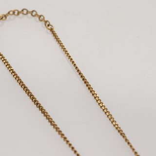 Christian Dior CD Pendant Necklace Metal and Crystals