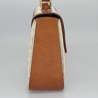 Celine Vintage Convertible Top Handle Bag Macadam Coated Canvas