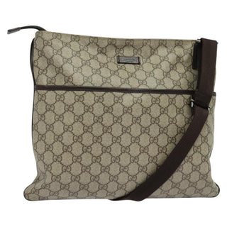 Gucci Zip Top Messenger Bag GG Coated Canvas
