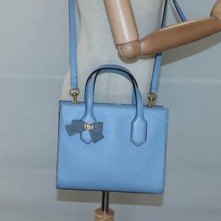 Gucci GG Ribbon Tote Leather