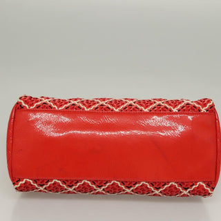 Chanel Just Mademoiselle Bag Woven Stitch Patent