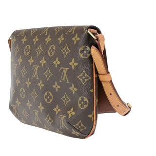 Louis Vuitton Musette Tango Handbag Monogram Canvas