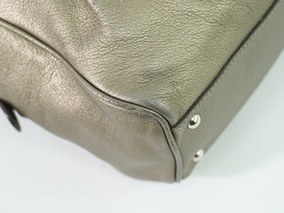 Salvatore Ferragamo Gancini Buckle Shoulder Bag Leather