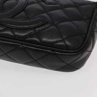 Chanel Timeless CC Chain Pochette Quilted Caviar
