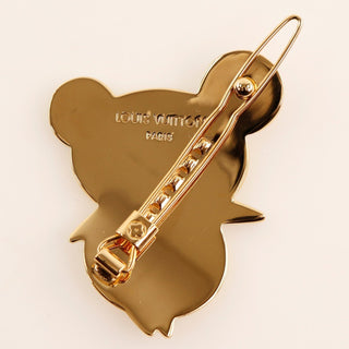 Louis Vuitton Murakami Panda Hair Clip Barette Metal and Enamel