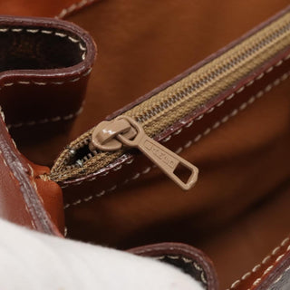 Celine Vintage Convertible Top Handle Bag Macadam Coated Canvas