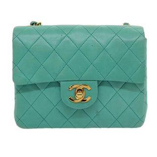 Chanel Vintage Square Classic Single Flap Bag Quilted Lambskin