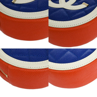 Chanel Filigree Round Coin Purse Quilted Caviar