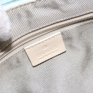 Gucci Vintage Zip Hobo GG Canvas and Patent