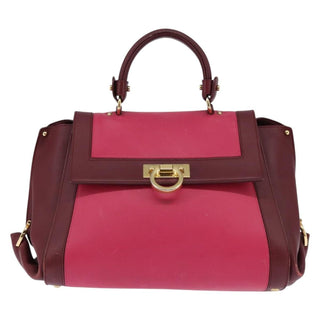 Salvatore Ferragamo Sofia Satchel Leather