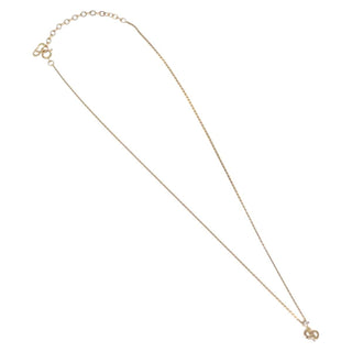 Christian Dior CD Pendant Necklace Metal
