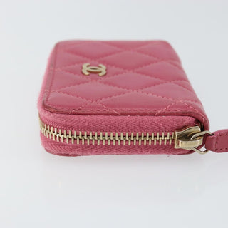Chanel So Black CC Zip Coin Purse Quilted Lambskin