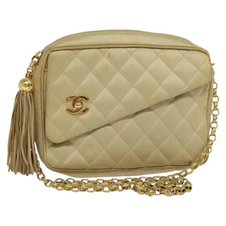Chanel Vintage Front Pocket Camera Bag Satin