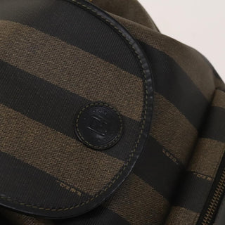 Fendi Pequin Front Pocket Backpack Coated Canvas