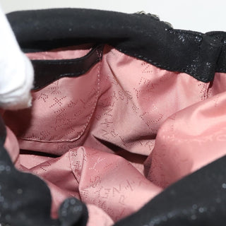 Stella McCartney Falabella Fold Over Crossbody Bag Studded Shaggy Deer