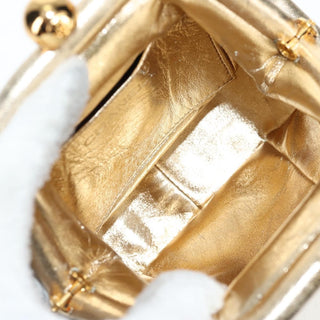 Chanel Vintage Timeless Kisslock Coin Purse Leather