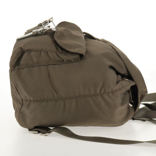 Prada Vela Double Front Pocket Backpack Tessuto with Saffiano Leather