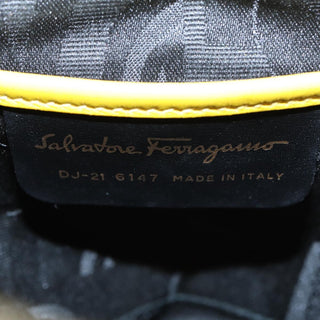 Salvatore Ferragamo Gancini Flap Drawstring Backpack Suede