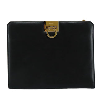 Salvatore Ferragamo Gancini Shoulder Bag Leather
