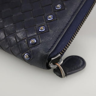Bottega Veneta Intrecciato Long Zip  Wallet Leather
