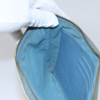 Louis Vuitton New Wave Zipped Pochette Monogram Embroidered Quilted Denim