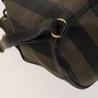 Fendi Pequin Front Pocket Backpack Coated Canvas