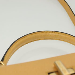 Celine Vintage Convertible Turnlock Top Handle Bag Leather