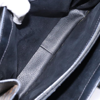 Celine Vintage Convertible Top Handle Bag Macadam Coated Canvas