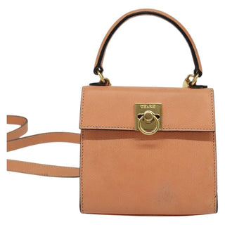 Celine Vintage Convertible Turnlock Top Handle Bag Leather