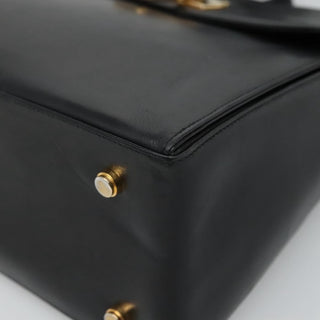 Salvatore Ferragamo Gancini Convertible Top Handle Bag Leather