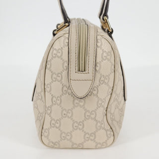 Gucci Zip Boston Bag Guccissima Leather