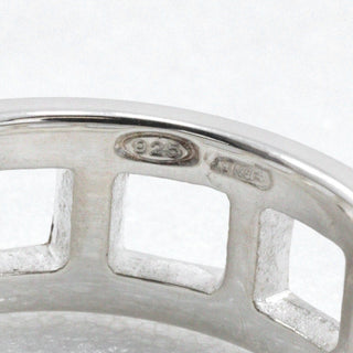 Gucci Open Square Ring Silver 925