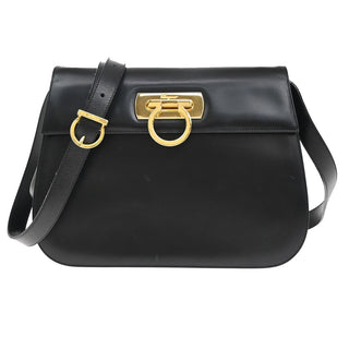 Salvatore Ferragamo Gancini Shoulder Bag Leather