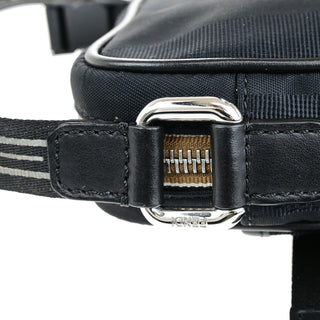 Fendi Logo Patch Messenger Bag Pequin Nylon