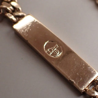 Christian Dior CD Pendant Necklace Gold-plated
