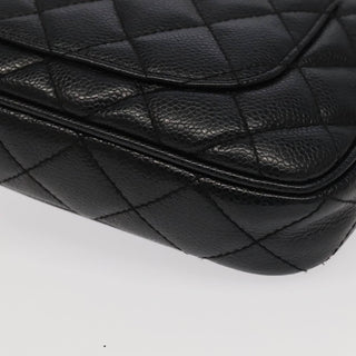 Chanel Timeless CC Chain Pochette Quilted Caviar
