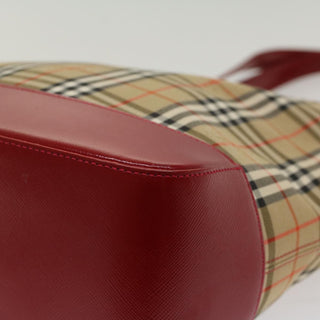 Burberry Nova Check Tote Nylon and Leather