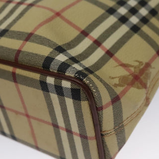 Burberry Top Handle Tote Haymarket Coated Canvas