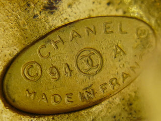 Chanel Vintage CC Hoop Clip-On Earrings Metal