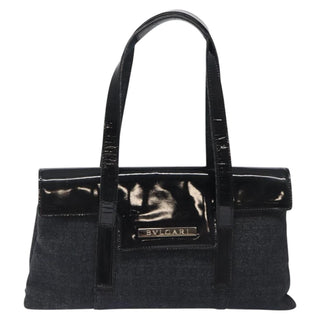 Bvlgari B.Zero1 Logomania Bag Canvas with Leather