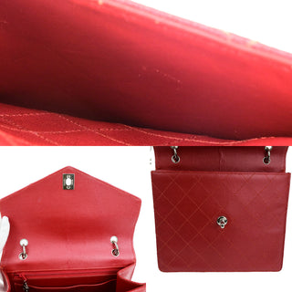 Chanel Vintage CC Flap Top Handle Calfskin Leather