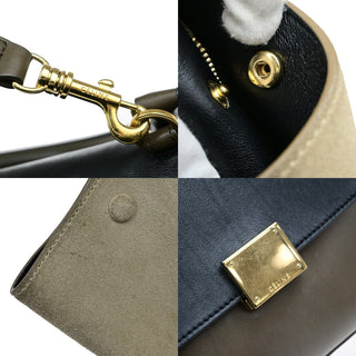 Celine Tricolor Trapeze Bag Leather