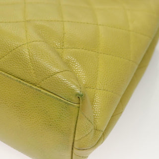 Chanel Vintage Front Pocket Shoulder Bag Quilted Caviar