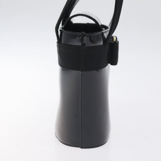 Salvatore Ferragamo Vara Bow Top Handle Bucket Bag Patent Leather