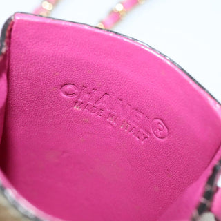 Chanel Vintage Card Case with Charm Quilted Lambskin