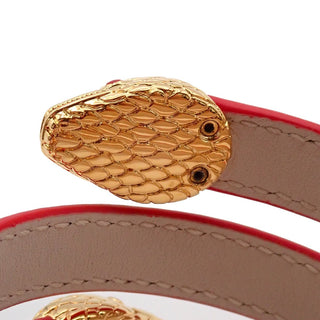 Bvlgari Serpenti Forever Double Wrap Bracelet Leather