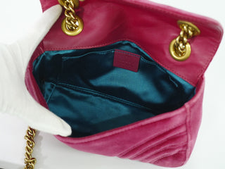 Gucci GG Marmont Flap Bag Matelasse Velvet