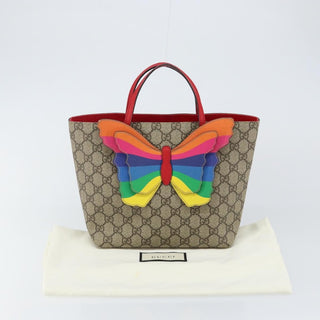 Gucci Children's tote with rainbow butterfly Canvas